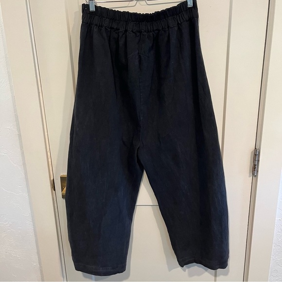 Free People Cool Harbor Wide Leg Barrel Gray Pants Medium - Picture 4 of 14